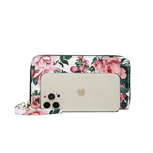 LOVESHE Wallet For Women(Pink-Flower)