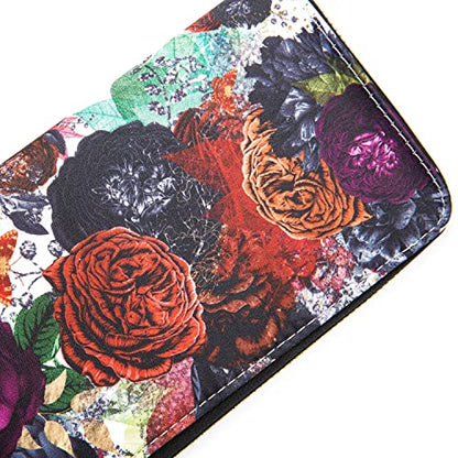 LOVESHE Wallet For Women(Red-Flower)